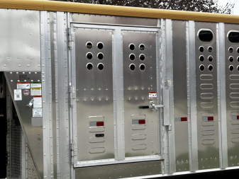 New 2025 Merritt Livestock Stock Trailer 94x32 Triple Axle