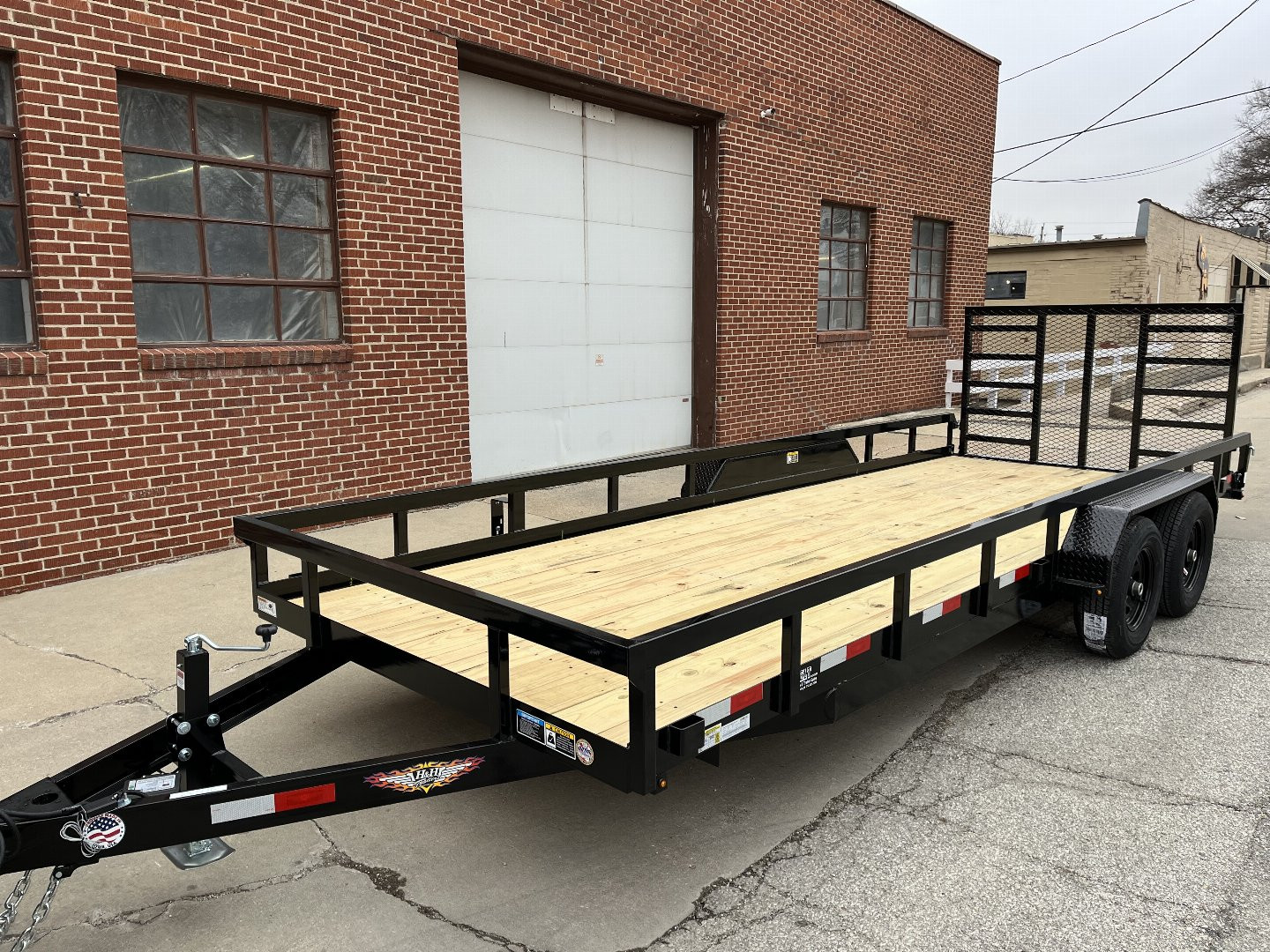 New 2025 H&H Trailers 82" x 20' TA 10K Rail SideUtility Trailer