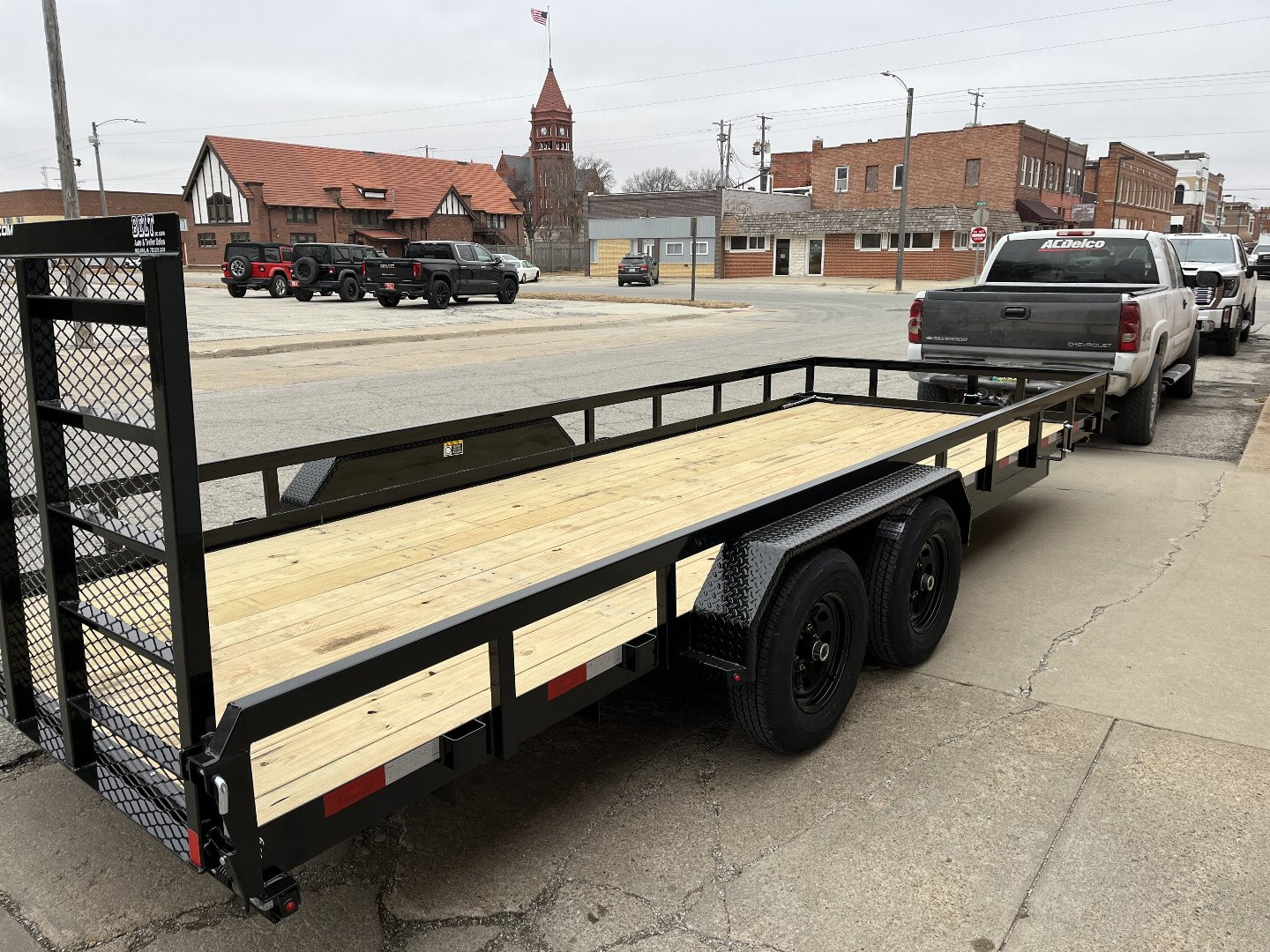 New 2025 H&H Trailers 82" x 20' TA 10K Rail SideUtility Trailer