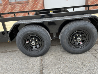 New 2025 H&H Trailers 82" x 20' TA 10K Rail SideUtility Trailer
