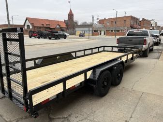New 2025 H&H Trailers 82" x 20' TA 10K Rail SideUtility Trailer