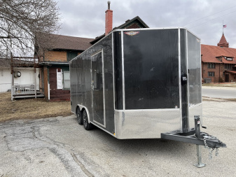 New 2025 H&H 8'5" x 16' 10K Cargo Trailer