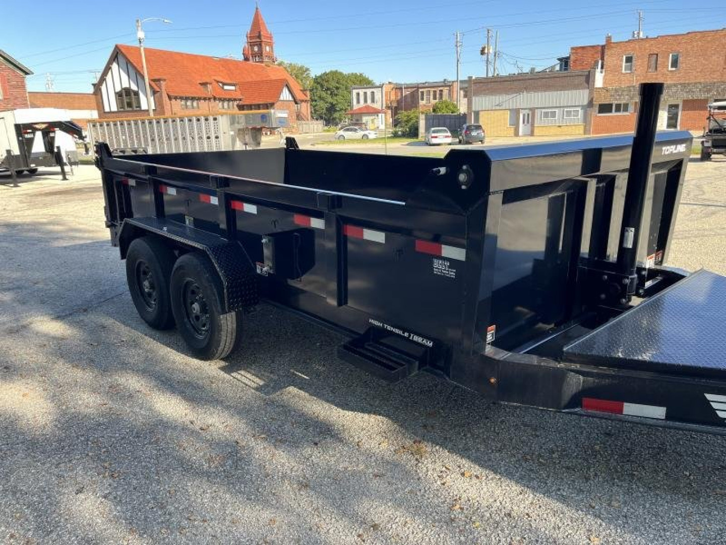 New 2024 H and H Trailer 83X14 Topline Telescopic I-Beam Dump Trailer  15.4K