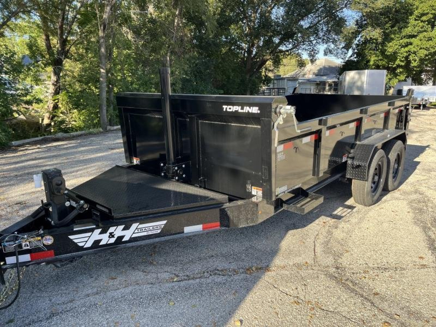 New 2024 H and H Trailer 83X14 Topline Telescopic I-Beam Dump Trailer  15.4K