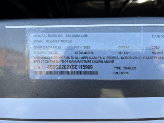 New 2025 S & S Dura Line Stock Trailer