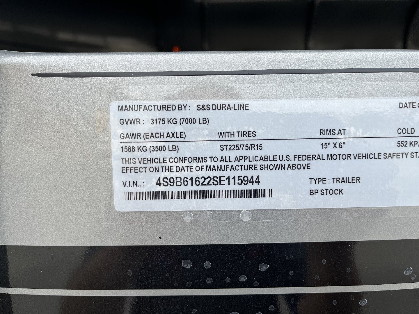 New 2025 S & S Dura Line Stock / Stock Combo Trailer