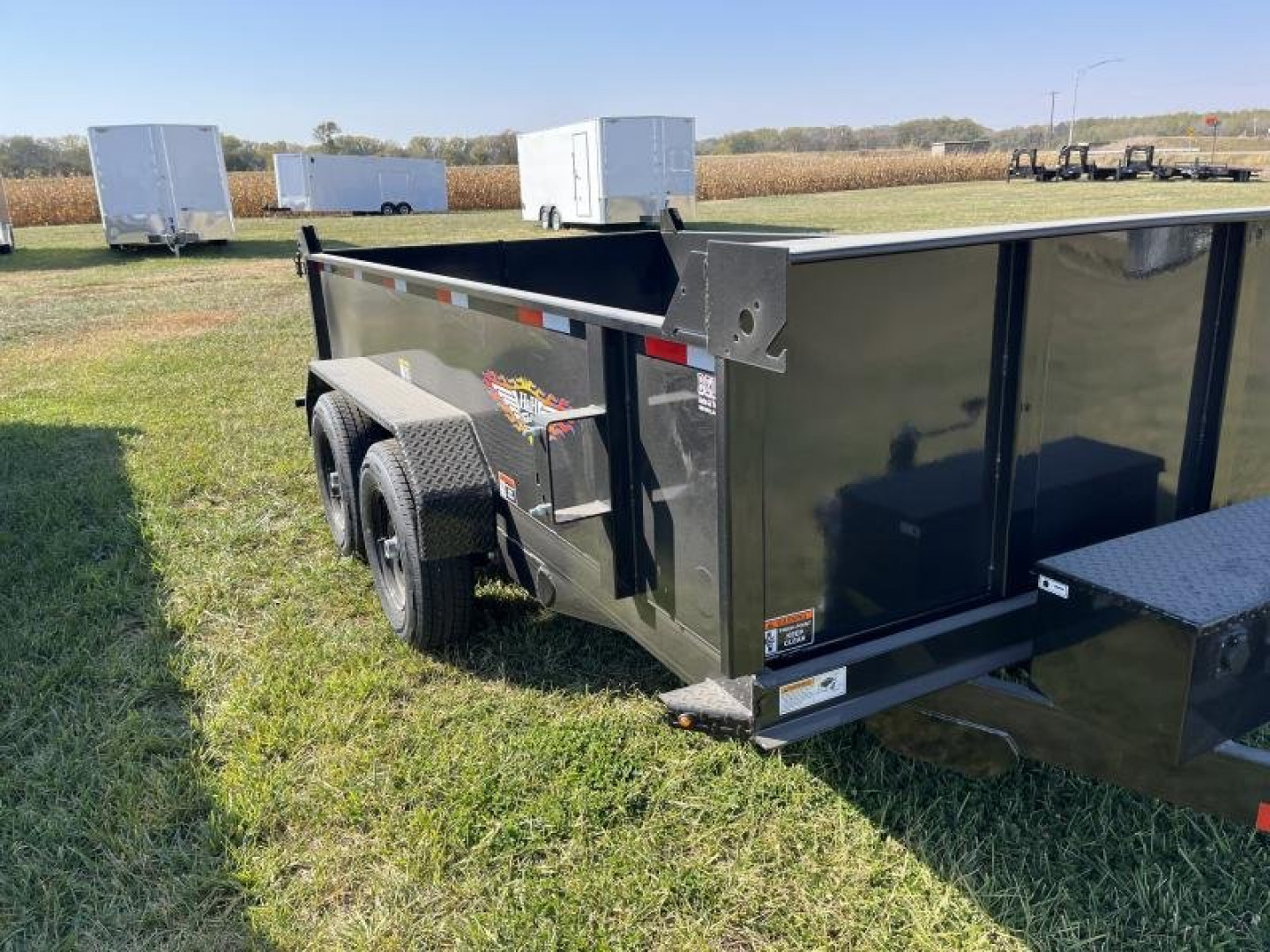 New 2025 H and H Trailer 76x12 Utility Dump Trailer  10K Single Ram