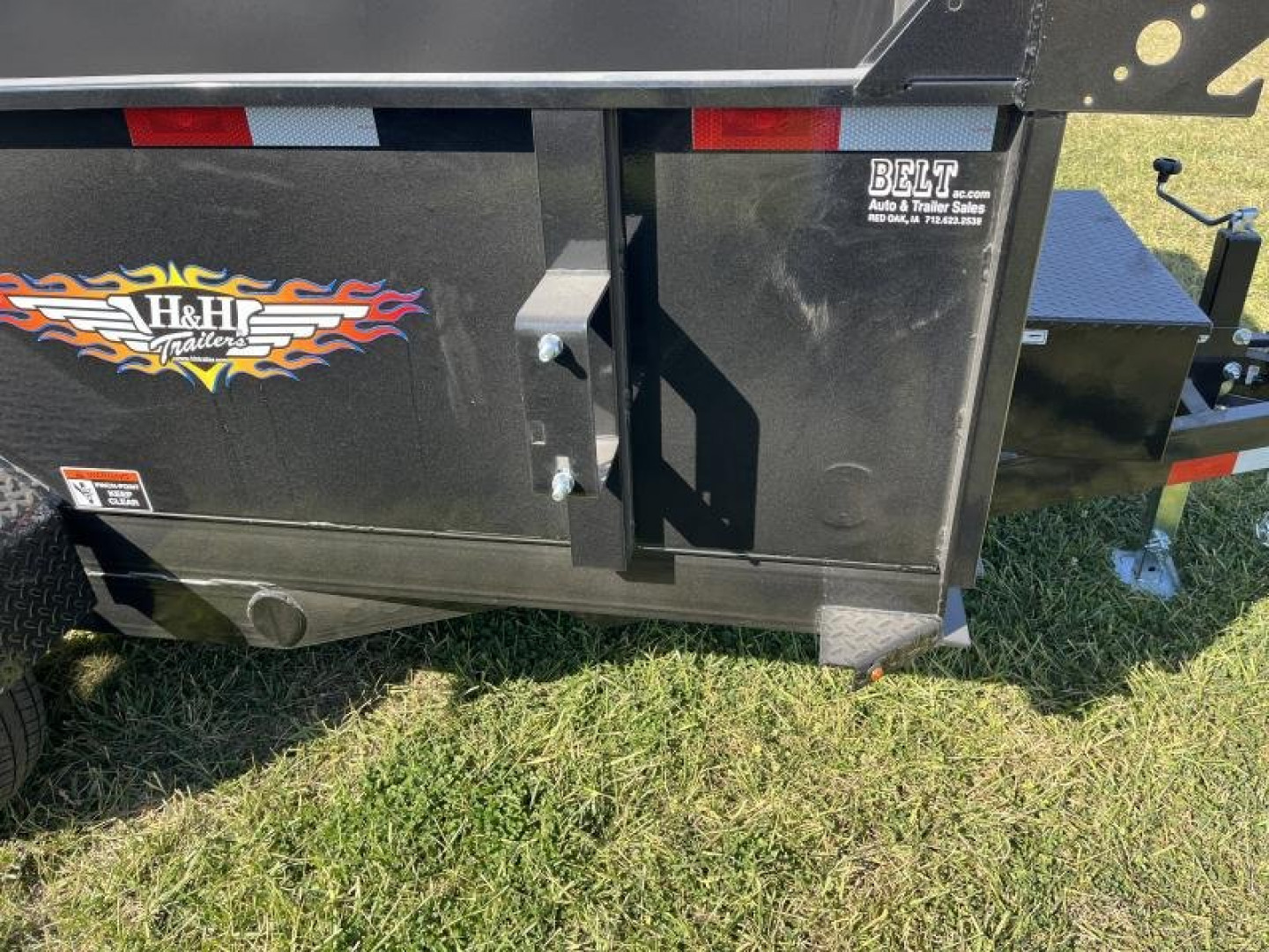 New 2025 H and H Trailer 76x12 Utility Dump Trailer  10K Single Ram