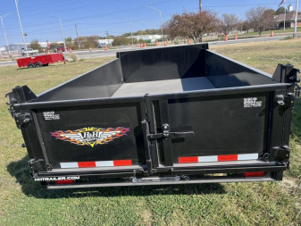 New 2025 H and H Trailer 76x12 Utility Dump Trailer  10K Single Ram