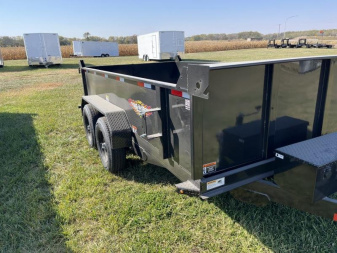 New 2025 H and H Trailer 76x12 Utility Dump Trailer  10K Single Ram