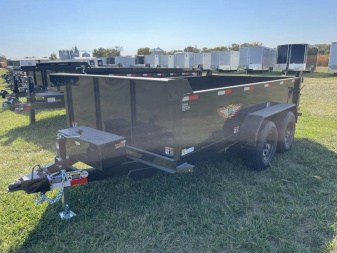New 2025 H and H Trailer 76x12 Utility Dump Trailer  10K Single Ram