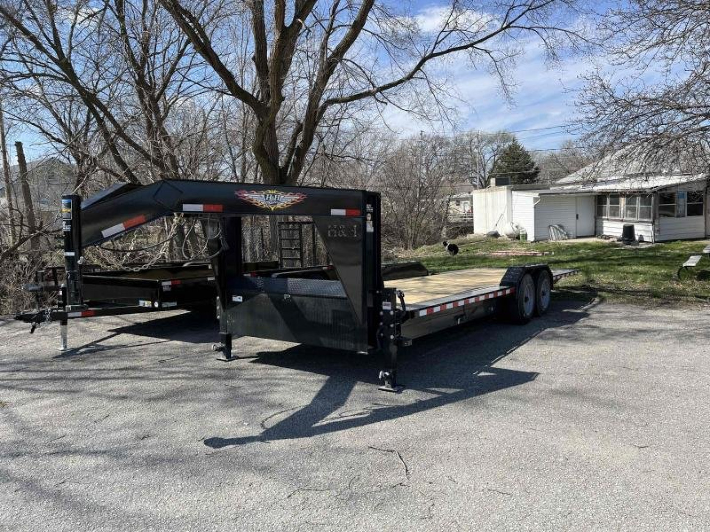 New 2024 H and H Trailer 82x18+6 Gooseneck Gravity Tilt Equipment Trailer  16K