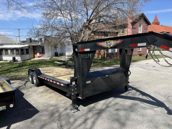 New 2024 H and H Trailer 82x18+6 Gooseneck Gravity Tilt Equipment Trailer  16K