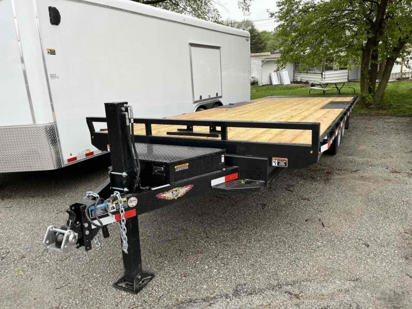 New 2024 H and H Trailer 102x24 Power Tilt Bumper Pull Deckover Trailer  17.6K