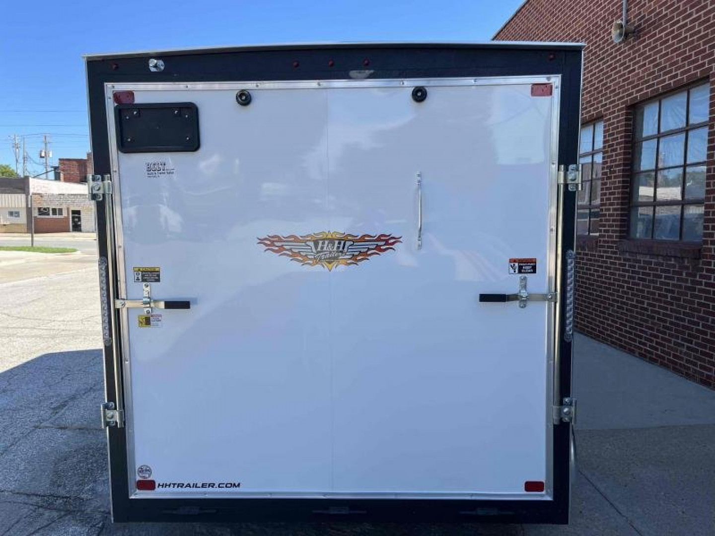 New 2025 H and H Trailer 7x12 HH Series Flat Top V-Nose Enclosed Cargo Trailer  7K Tandem