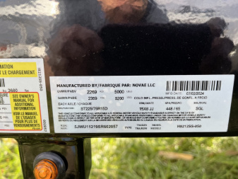 New 2025 H and H Trailer 82x12 Solid Side Utility Trailer  5K Brake