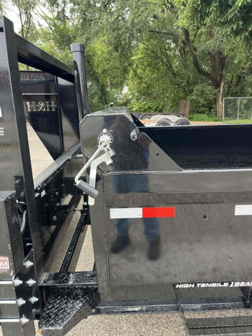 New 2025 H and H Trailer 83 x 16 Topline Gooseneck Telescoping I-Beam Dump 17.6K