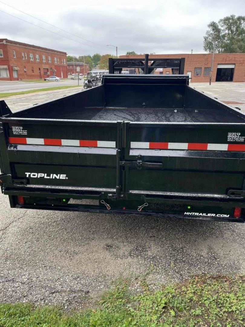 New 2025 H and H Trailer 83 x 16 Topline Gooseneck Telescoping I-Beam Dump 17.6K