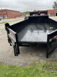 New 2025 H and H Trailer 83 x 16 Topline Gooseneck Telescoping I-Beam Dump 17.6K