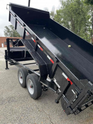 New 2025 H and H Trailer 83 x 16 Topline Gooseneck Telescoping I-Beam Dump 17.6K