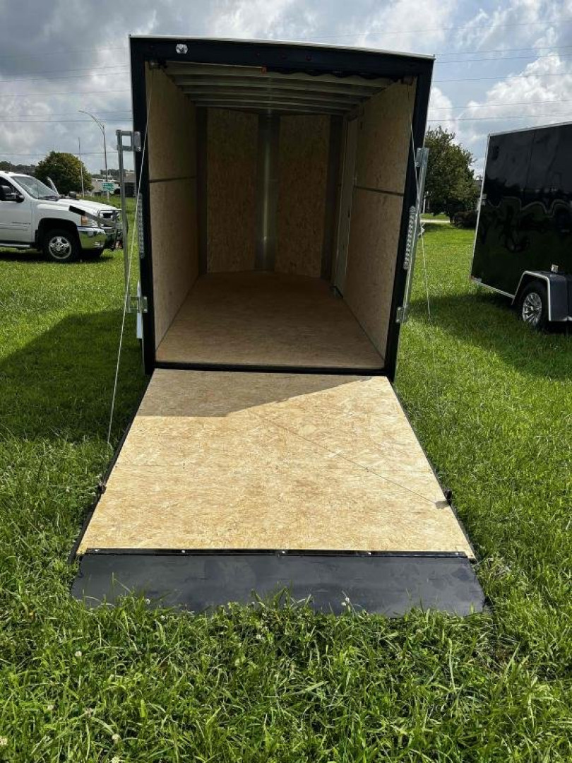 New 2023 H and H Trailer 6x12 HH Series Flat Top V-Nose Enclosed Cargo Trailer  3K Idler