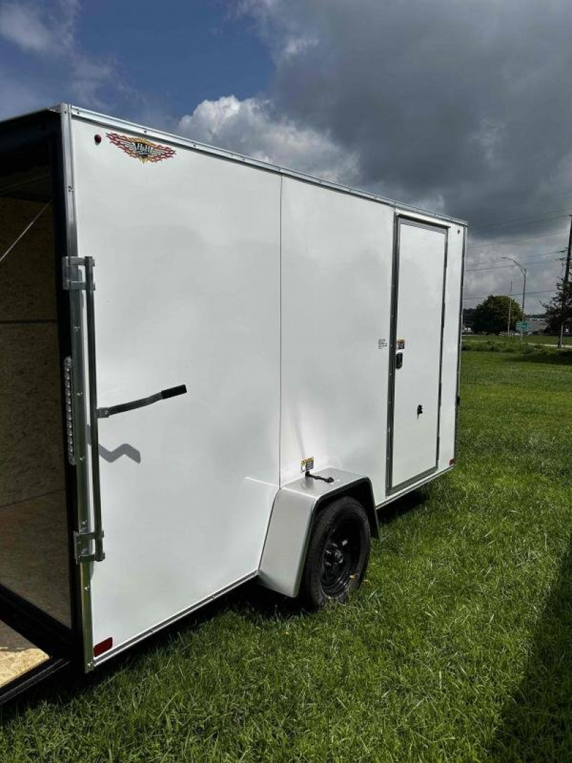 New 2023 H and H Trailer 6x12 HH Series Flat Top V-Nose Enclosed Cargo Trailer  3K Idler