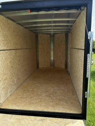 New 2023 H and H Trailer 6x12 HH Series Flat Top V-Nose Enclosed Cargo Trailer  3K Idler