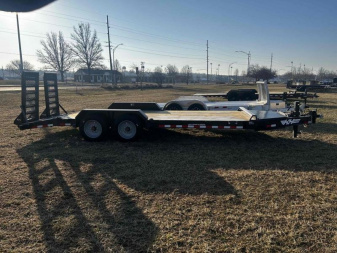 New 2024 H and H Trailer 8.5 x 20 (17+3) Topline I-Beam Industrial Equipment Trailer  17.6K