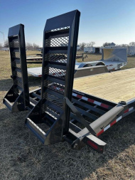 New 2024 H and H Trailer 8.5 x 20 (17+3) Topline I-Beam Industrial Equipment Trailer  17.6K