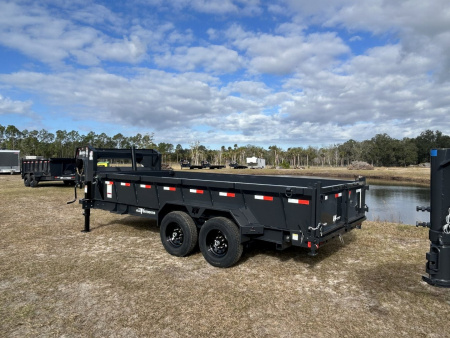 New 2025 Hillcrest Trailers 15.9K 7X16 Gooseneck Dump Trailer