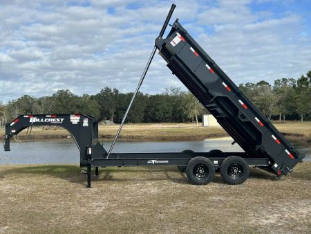 New 2025 Hillcrest Trailers 15.9K 7X16 Gooseneck Dump Trailer