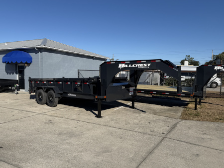 New 2025 Hillcrest Trailers 15.9K 7X16 Gooseneck Dump Trailer