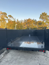 New 2025 Hillcrest Trailers 14K 7X16X40" Sides Dump Trailer w/Hydraulic Jack, LRG tires, HD Ramps