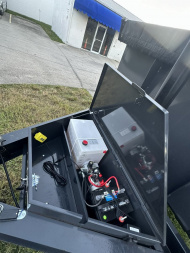 New 2025 Hillcrest Trailers 14K 7X16X40" Sides Dump Trailer w/Hydraulic Jack, LRG tires, HD Ramps