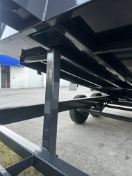 New 2025 Hillcrest Trailers 14K 7X16X40" Sides Dump Trailer w/Hydraulic Jack, LRG tires, HD Ramps