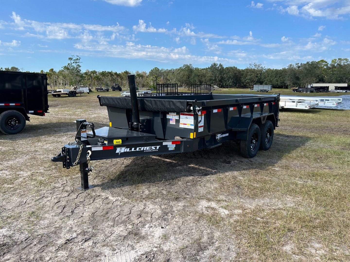New 2025 Hillcrest Trailers 14K 7X14 Dump Trailer