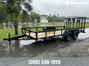 New 2025 Caliber Trailer Mfg 7K 7x16 Tube Top Utility Trailer