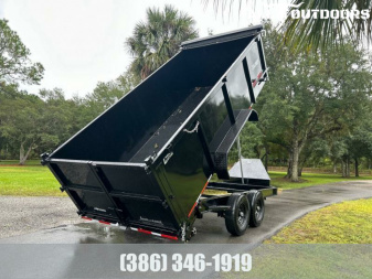 New 2025 Caliber Trailer Mfg 7x14 - 14K High Side Dump Trailer