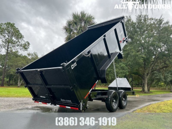 New 2025 Caliber Trailer Mfg 7x14 - 14K High Side Dump Trailer