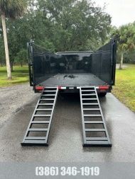 New 2025 Caliber Trailer Mfg 7x14 - 14K High Side Dump Trailer