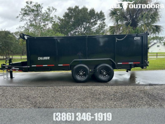 New 2025 Caliber Trailer Mfg 7x14 - 14K High Side Dump Trailer
