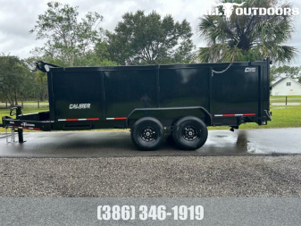 New 2025 Caliber Trailer Mfg 7x16 - 14K High Side Dump Trailer Dump Trailer