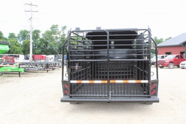 New 2025 GR Trailer 6.8 x 16 Gooseneck Half -Top Livestock