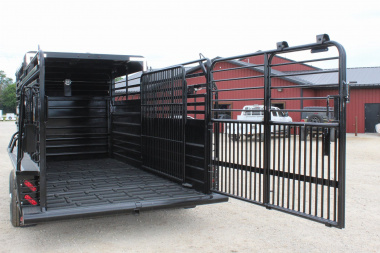 New 2025 GR Trailer 6.8 x 16 Gooseneck Half -Top Livestock