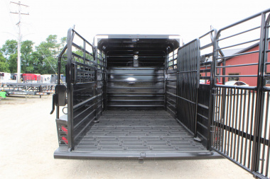 New 2025 GR Trailer 6.8 x 16 Gooseneck Half -Top Livestock