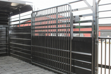 New 2025 GR Trailer 6.8 x 16 Gooseneck Half -Top Livestock