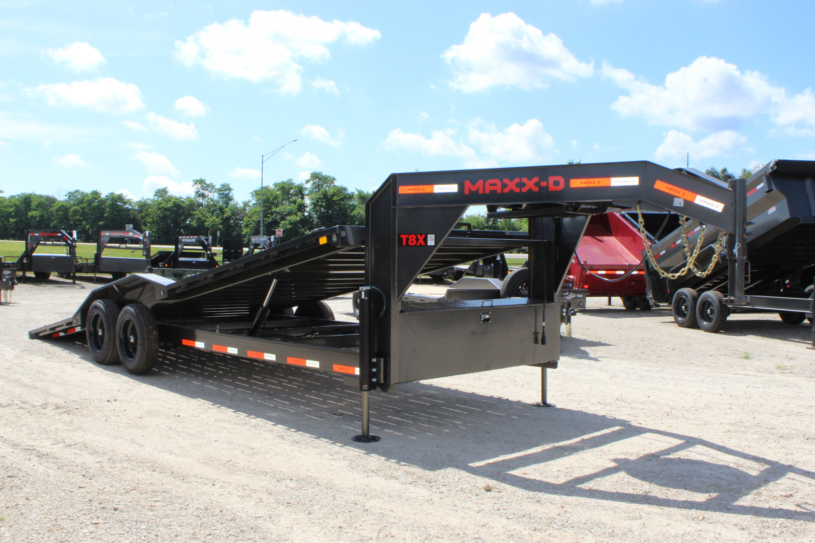 New 2026 MAXX-D T8X 102"x24' Gooseneck Equipment Tilt Trailer