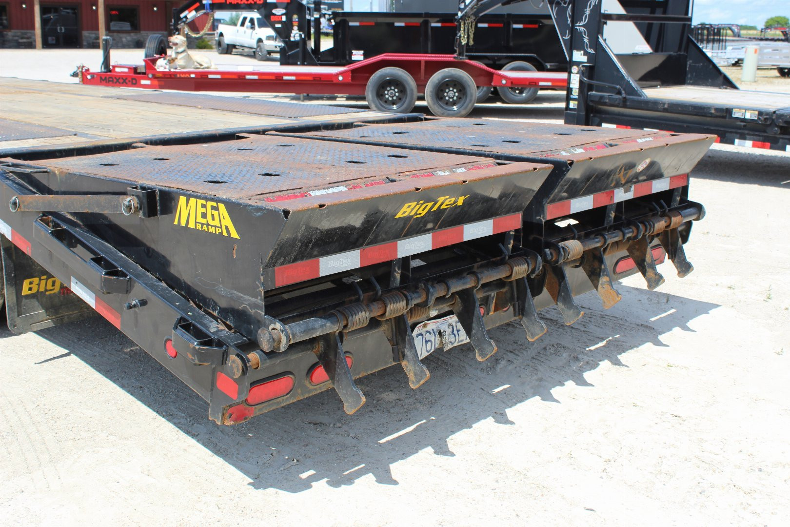 Used 2021 Big Tex 25' gooseneck Flatbed Trailer