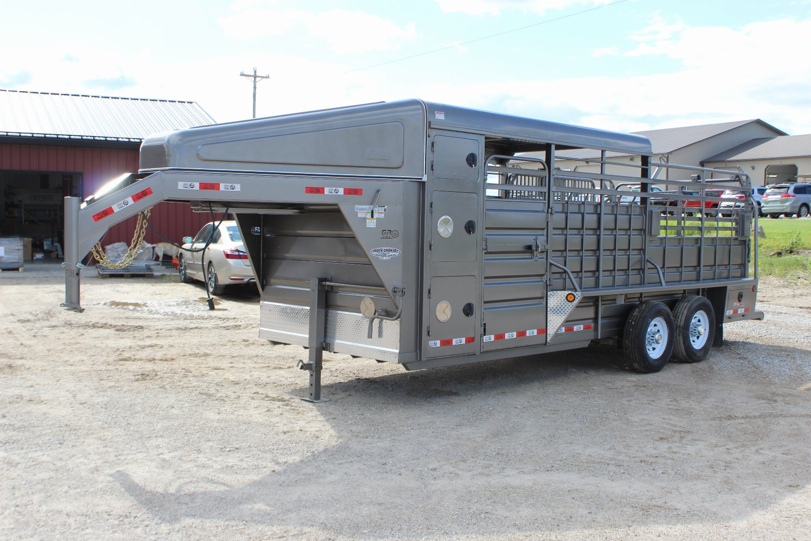New 2025 GR TRAILERS 6.8' x 20' Livestock w/ dog boxes