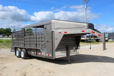 New 2025 GR TRAILERS 6.8' x 20' Livestock w/ dog boxes